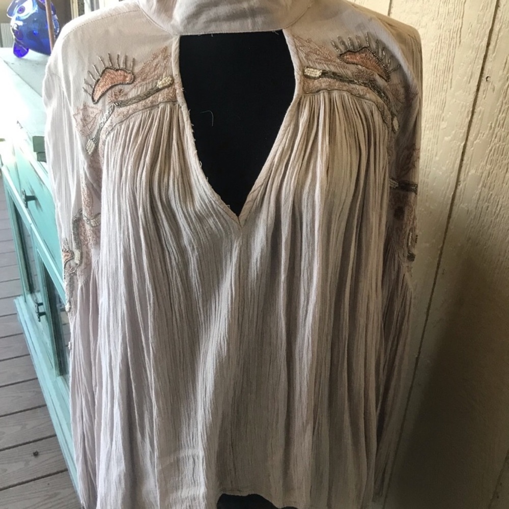 Free people beaded top